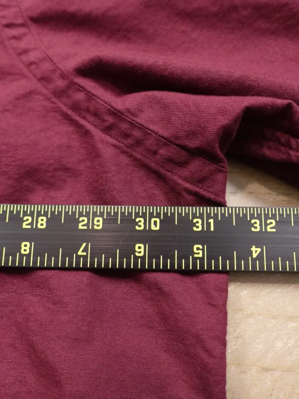 Polo Ralph Lauren Oxford Button Down Shirt Men's 3XLT Burgundy Cotton